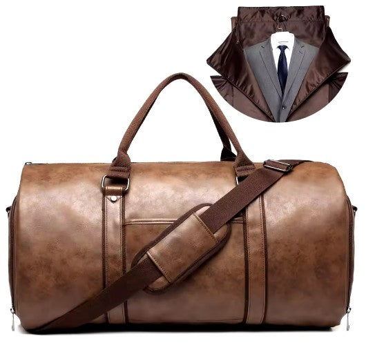 DAVI Minimalist Bag garment duffel – Brown