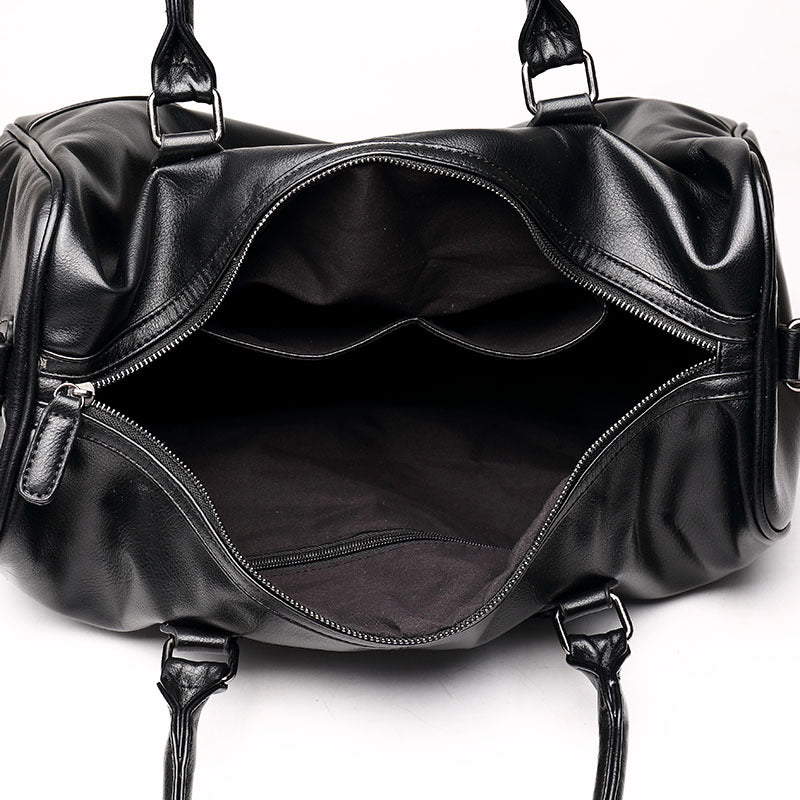 DAVI Men's Bag black vegan leather weekender – photo 3
